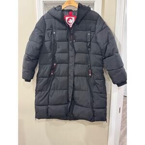 Canada Weather Gear Long Parka Jacket - Black